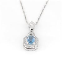 Necklace Zorzan Gioielli Woman in White Gold Acquamarina 0.85 Ct PNPZ2501 - PNPZ2501